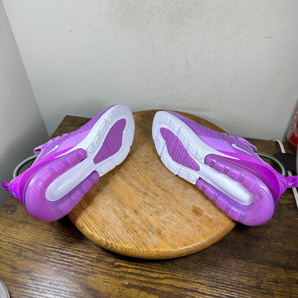 Nike Air Max 270 GS Beyond Pink Purple Running Shoes 943345-501 Size 7Y 8.5 Wmns - Picture 4 of 8